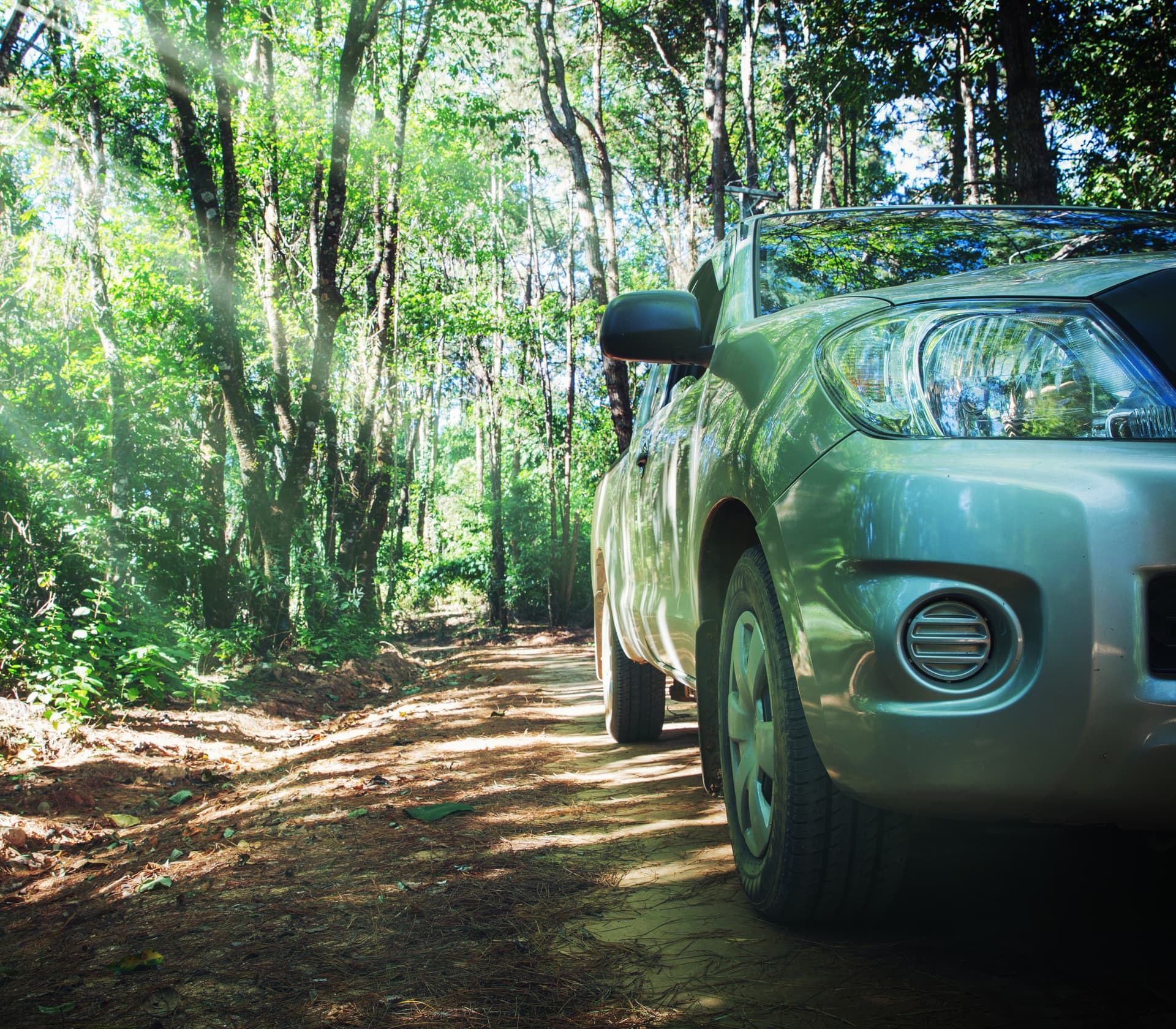 Scenic dirt road through Costa Rican nature